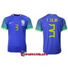 Virallinen Fanipaita Brasilia Thiago Silva 3 Vieraspelipaita MM-Kisat 2022 - Miesten